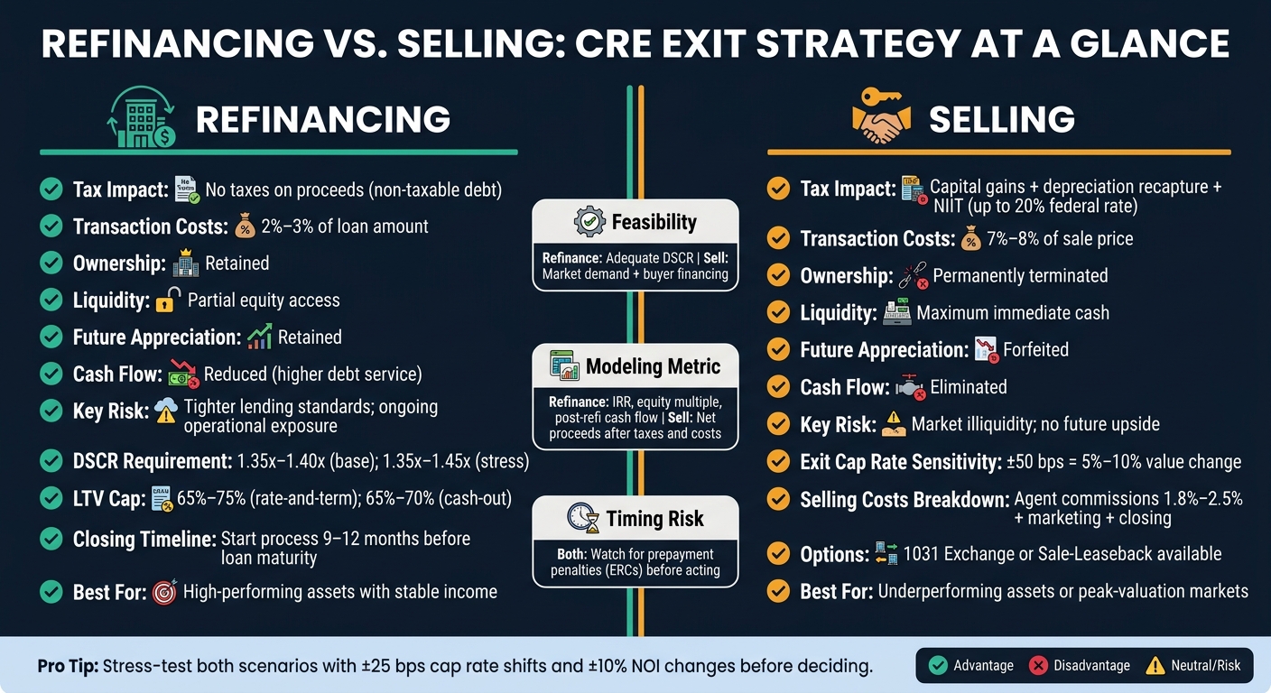 Refinancing vs. Selling: Commercial Real Estate Exit Strategy Comparison