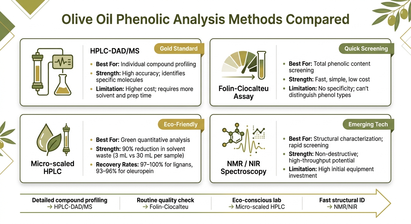 Olive Oil Phenolic Analysis Methods Compared