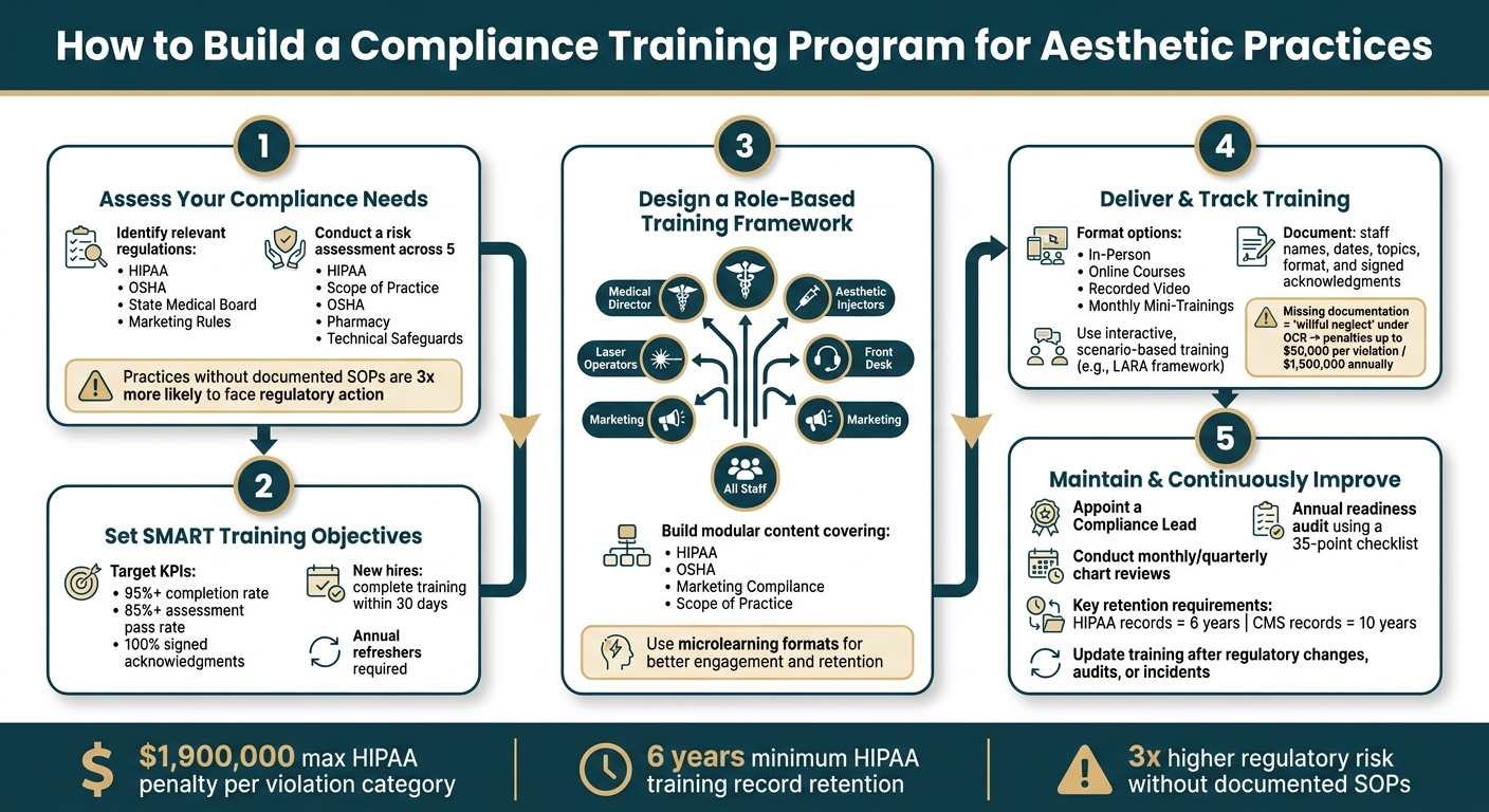 How to Build a Compliance Training Program for Aesthetic Practices