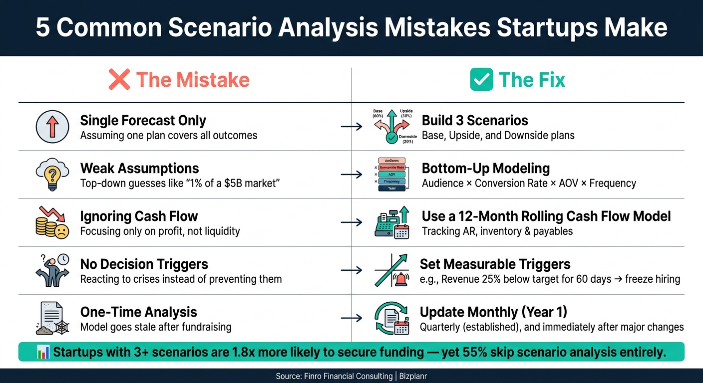 5 Scenario Analysis Mistakes Startups Make (And How to Fix Them)
