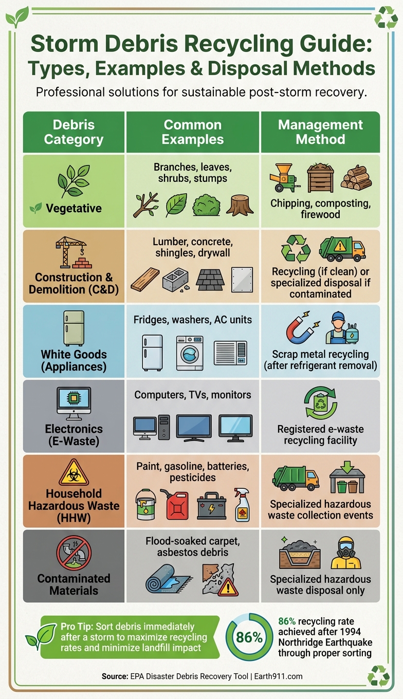 Storm Debris Recycling Guide: Types, Examples & Disposal Methods
