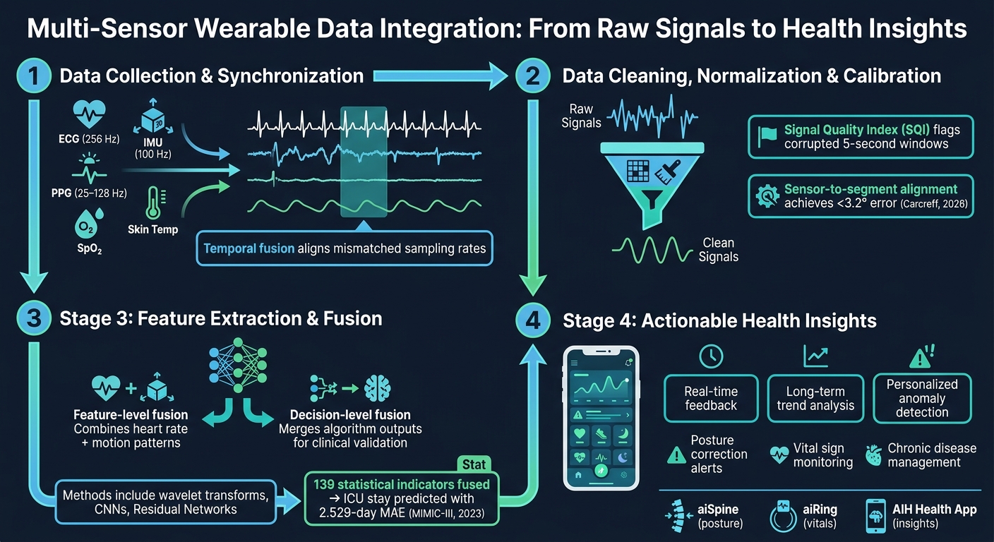Multi-Sensor Wearable Data Integration: From Raw Signals to Health Insights