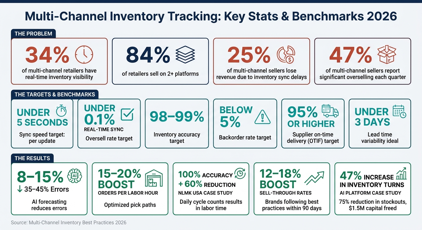 Multi-Channel Inventory Tracking: Key Stats & Benchmarks 2026