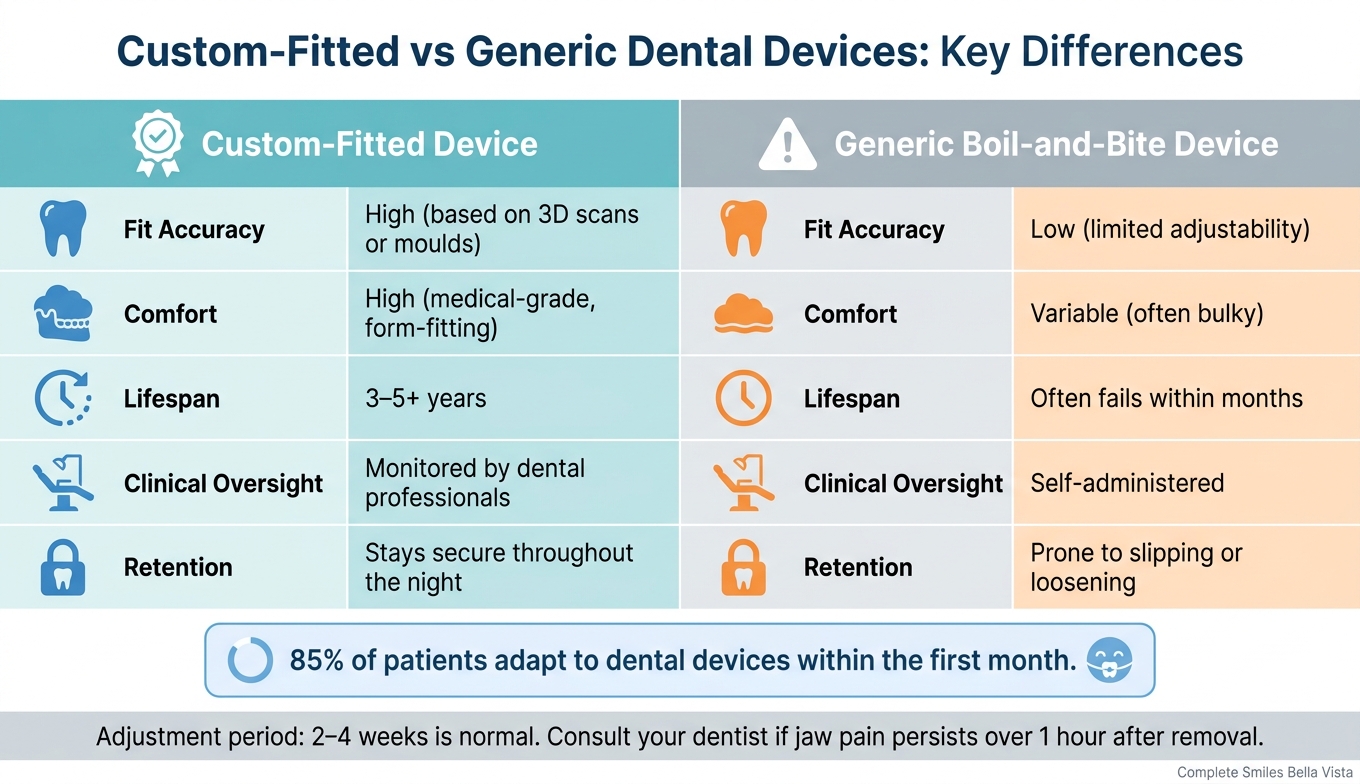 Custom-Fitted vs Generic Dental Devices: Key Differences