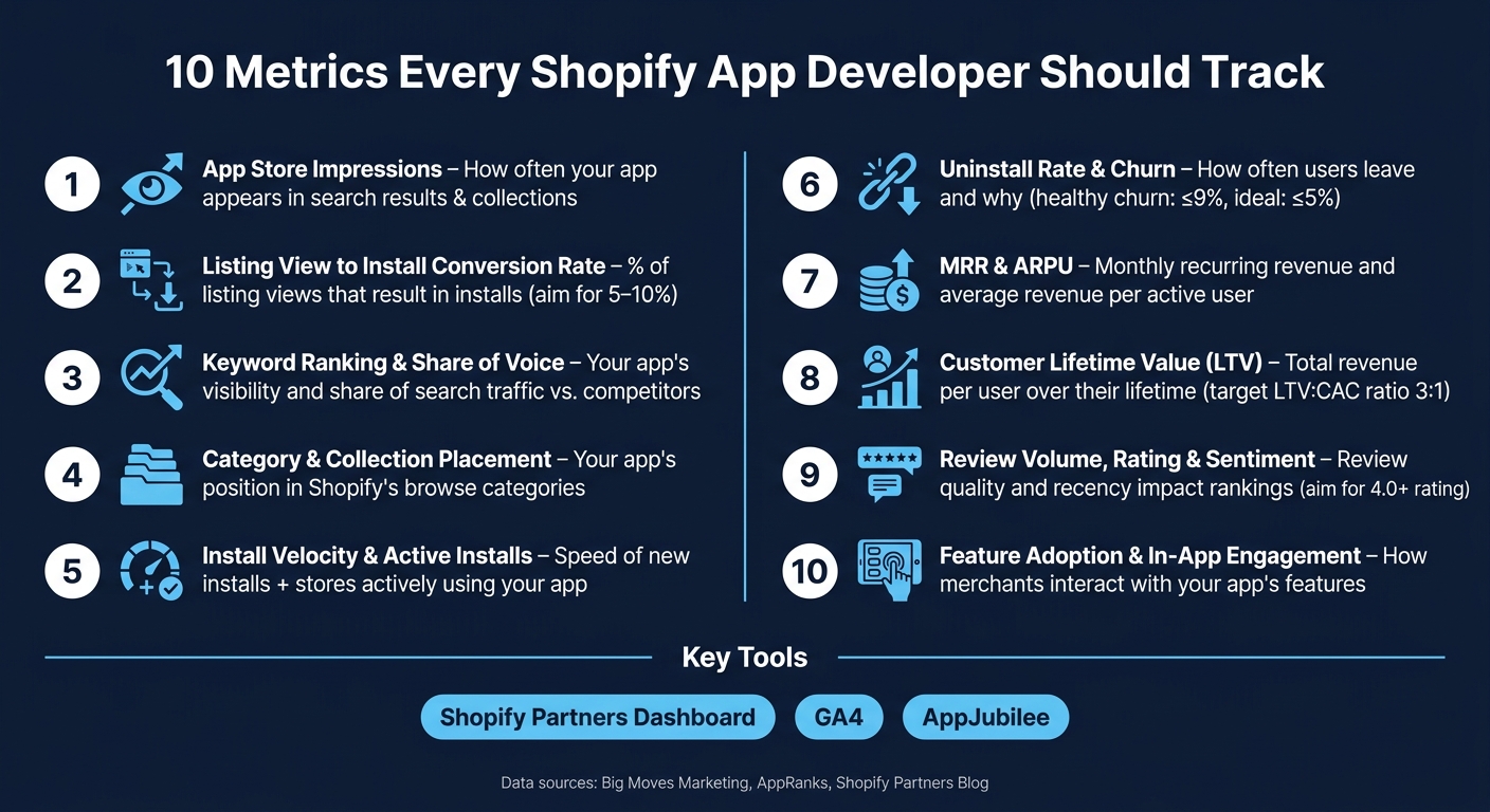 10 Metrics Every Shopify App Developer Should Track