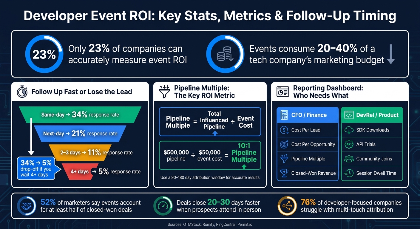 Developer Event ROI: Key Stats, Metrics & Follow-Up Timing