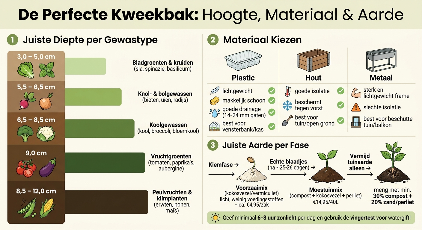 Kweekbak Hoogte, Materiaal & Aarde: Alles op een Rij