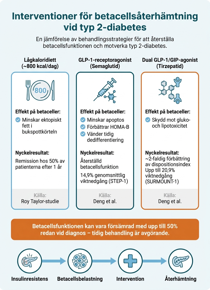 metabol flexibilitet insulinresistens peptider – Kan beta-cellsfunktion återställas? 2 Interventioner för betacellsåterhämtning vid typ 2-diabetes