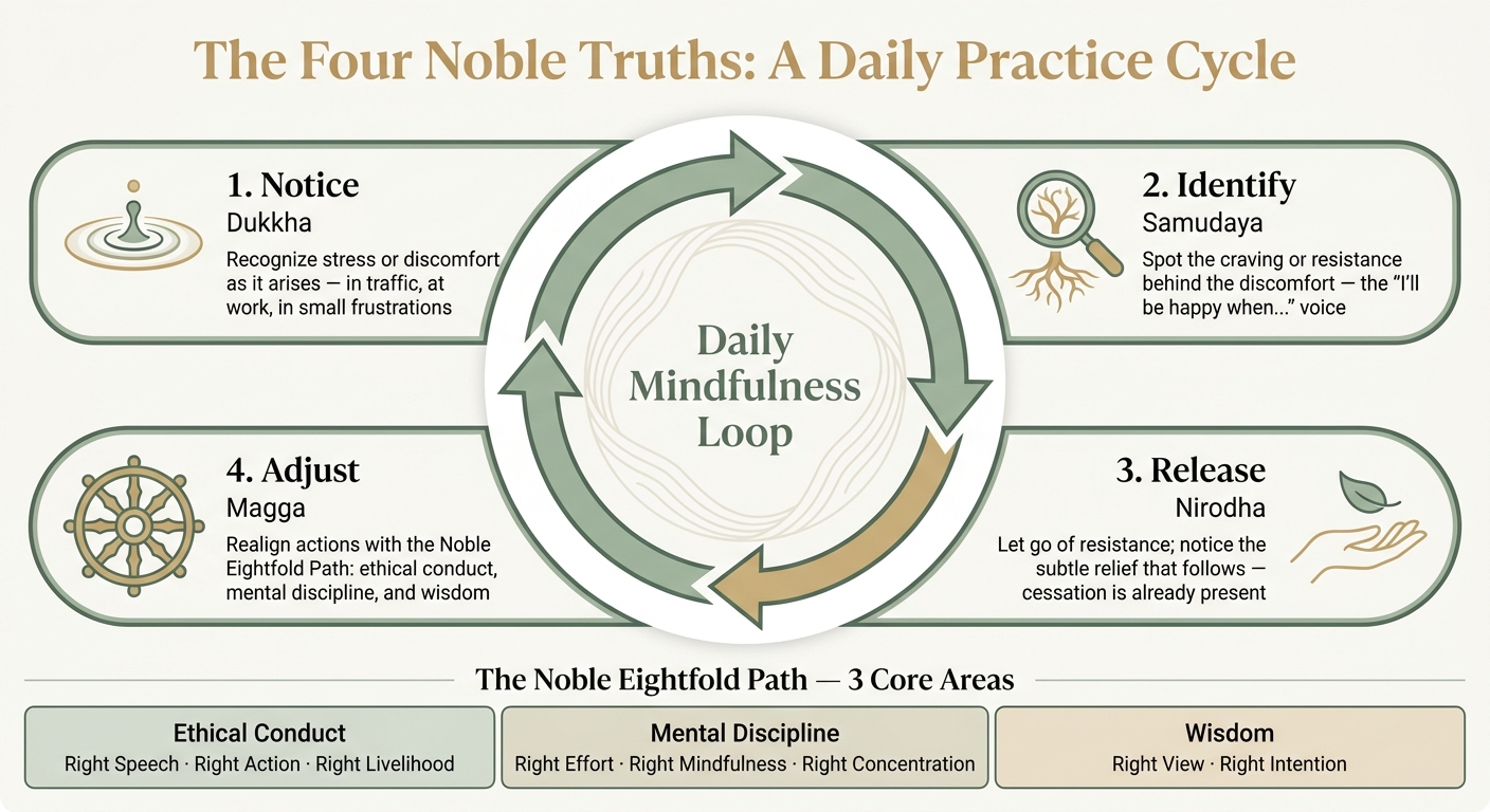 The Four Noble Truths: A Daily Practice Cycle