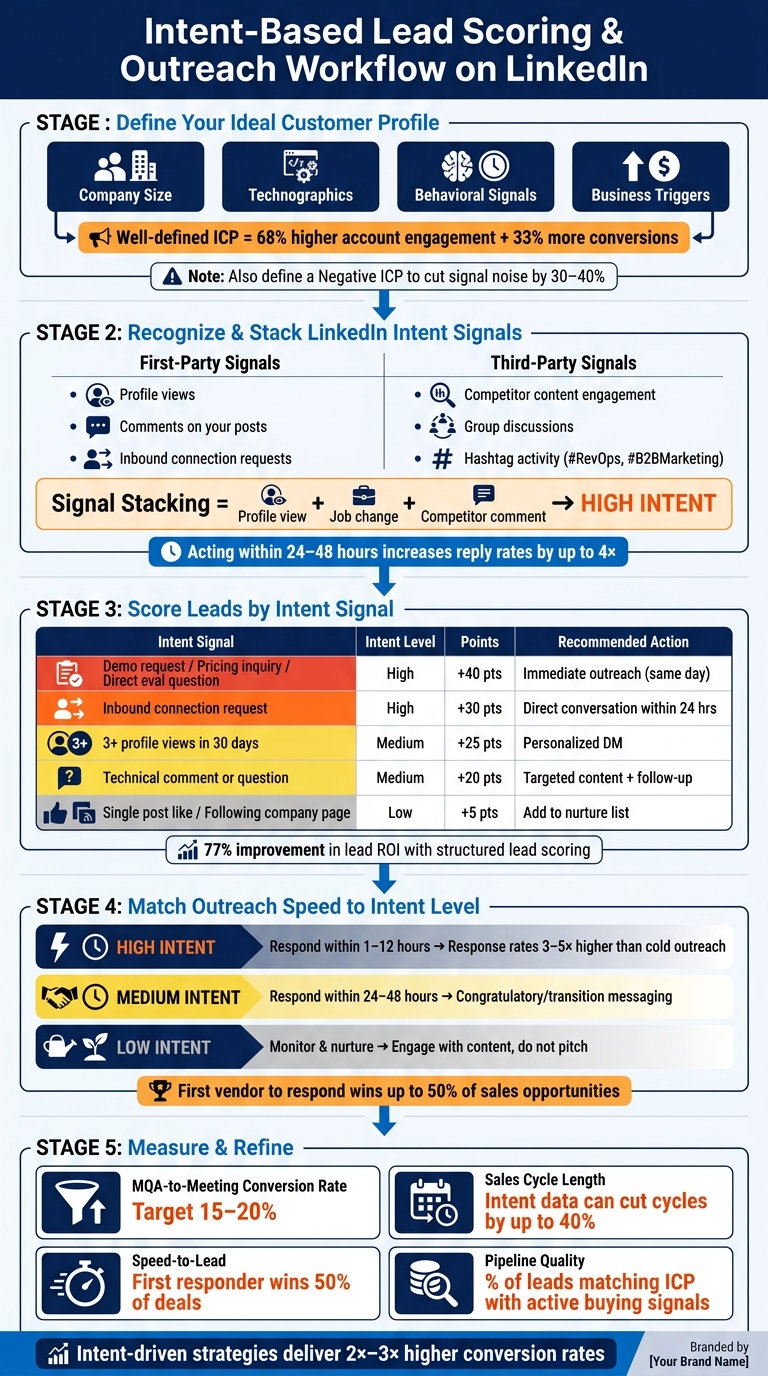 Intent-Based Lead Scoring & Outreach Workflow on LinkedIn