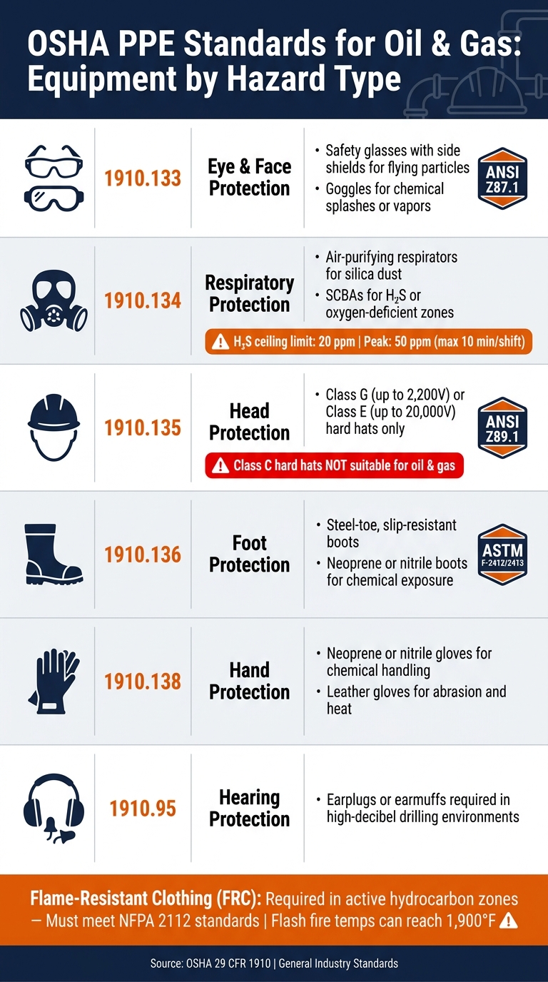 OSHA PPE Standards for Oil & Gas Workers: Equipment Guide