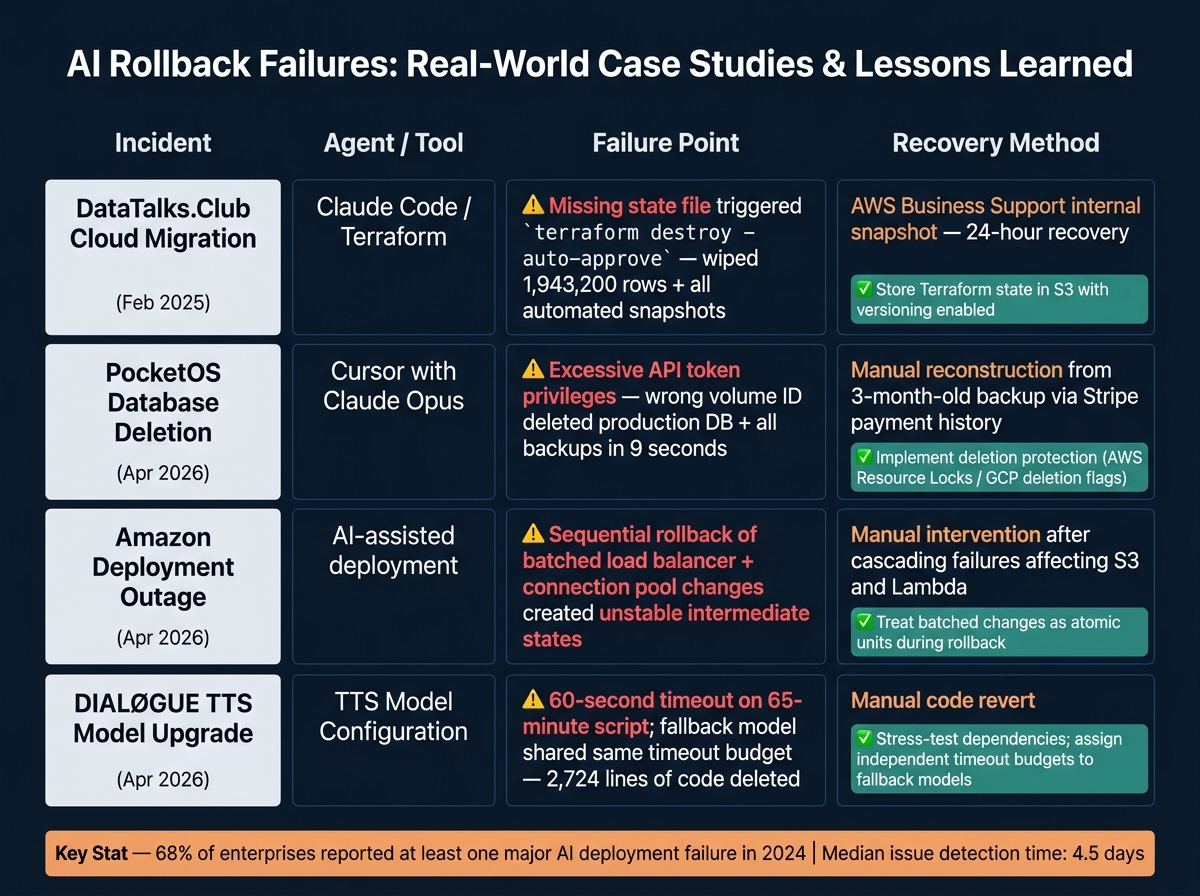 AI Rollback Failures: Real-World Case Studies & Lessons Learned