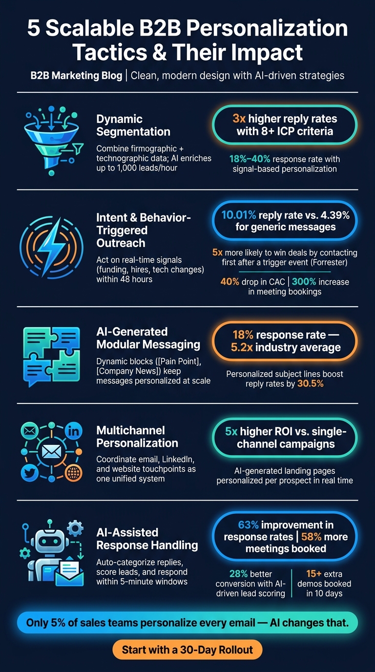 5 B2B Personalization Tactics: Key Stats & Impact at a Glance