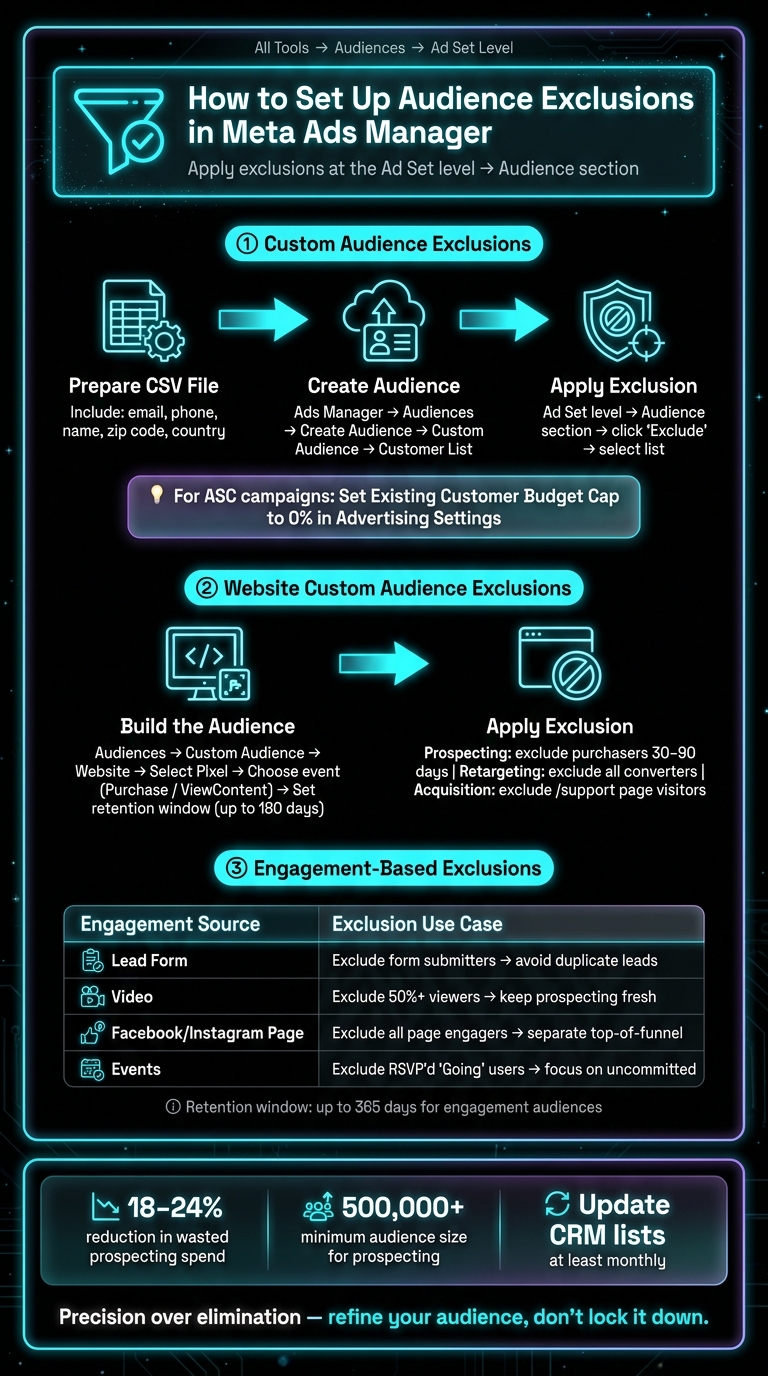 Meta Ads Audience Exclusion Framework: Cut Waste Without Killing Scale
