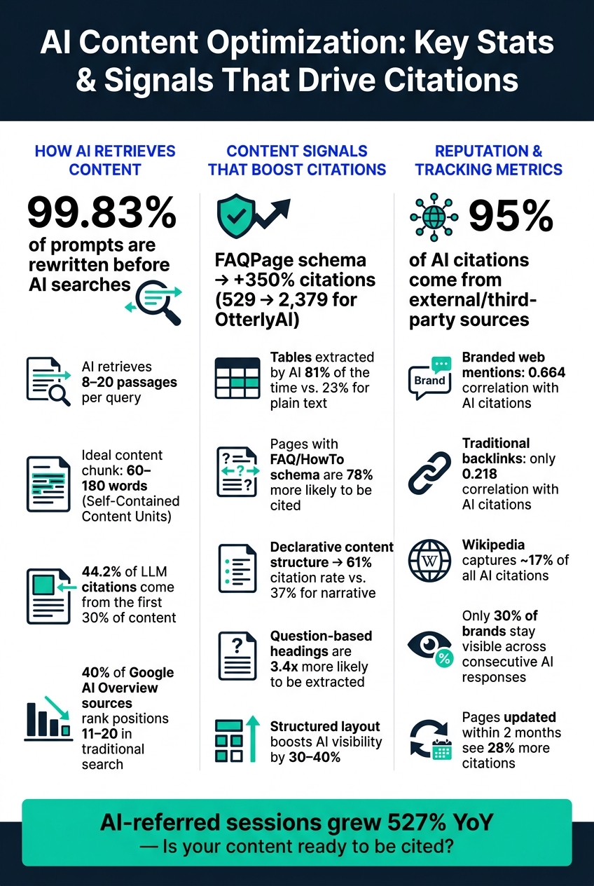 AI Content Optimization: Key Stats & Signals That Drive Citations