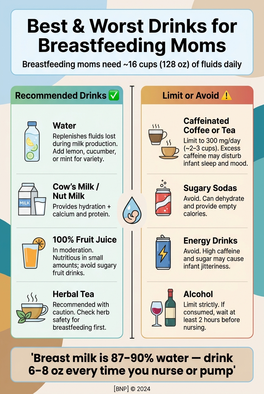 Best & Worst Drinks for Breastfeeding Moms: Hydration Guide