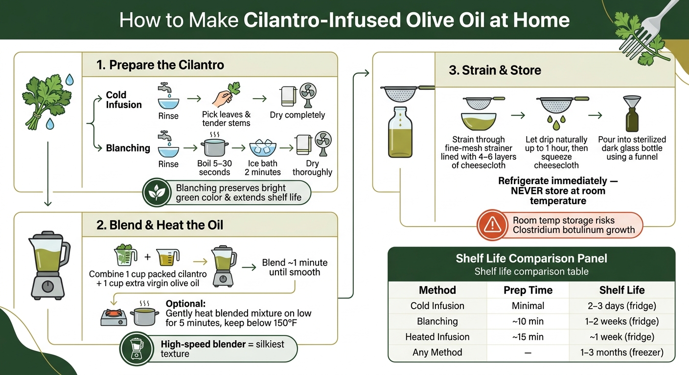 How to Make Cilantro-Infused Olive Oil: Step-by-Step Guide