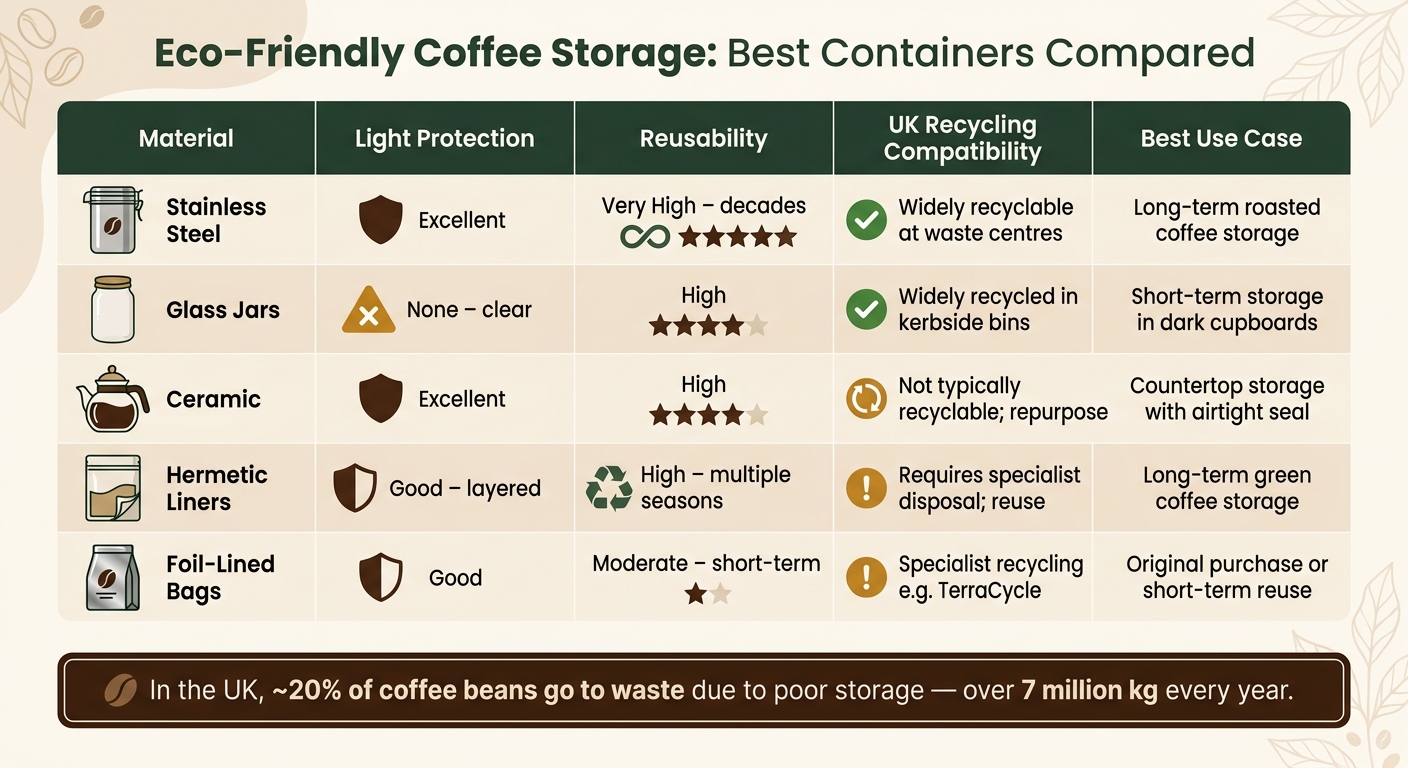 Eco-Friendly Coffee Storage: Best Containers Compared