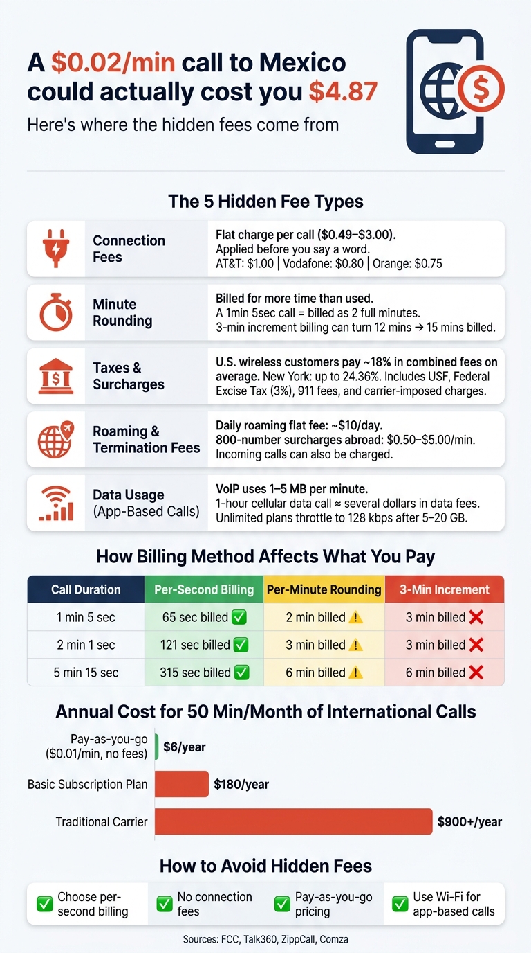 Hidden Fees in International Calling: What You're Really Paying