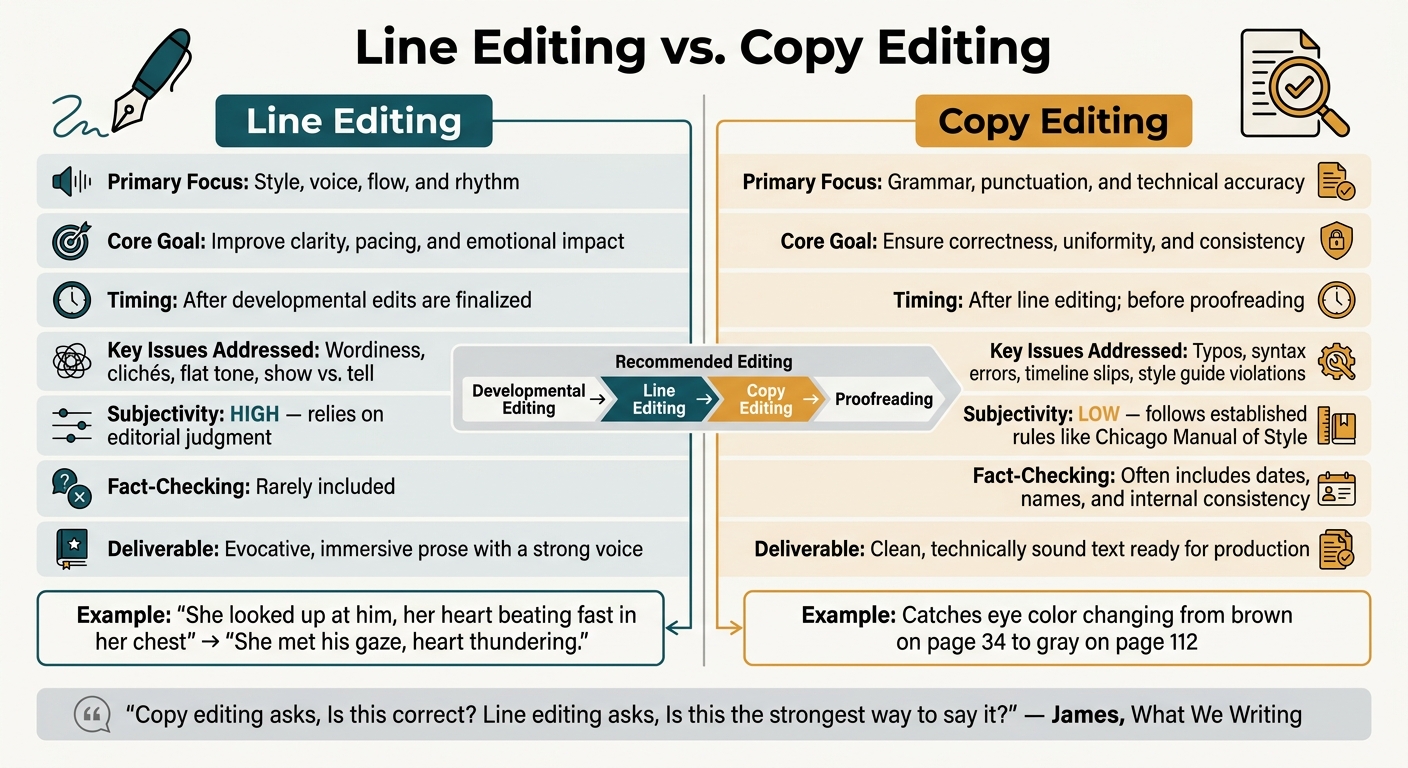 Line Editing vs Copy Editing: What Fiction Writers Need at Each Draft ...