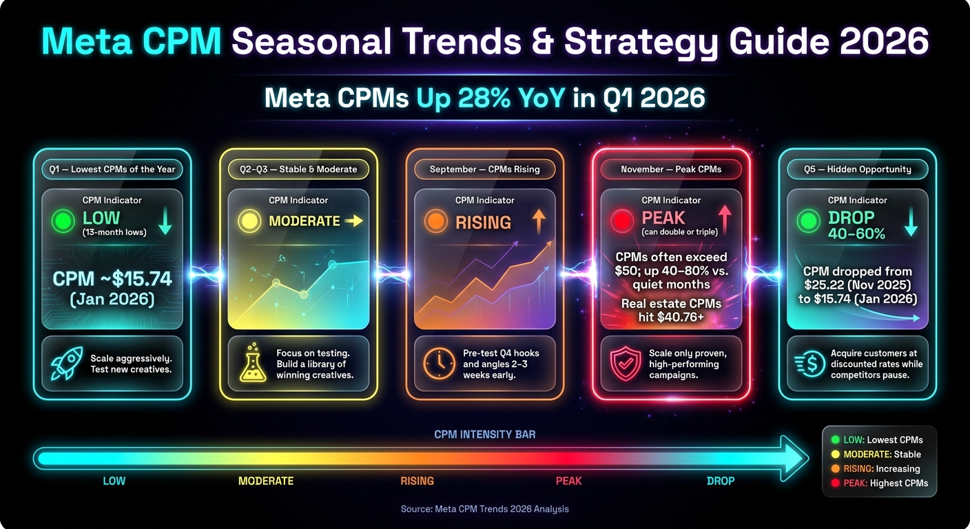 Meta CPM Seasonal Trends & Strategy Guide 2026