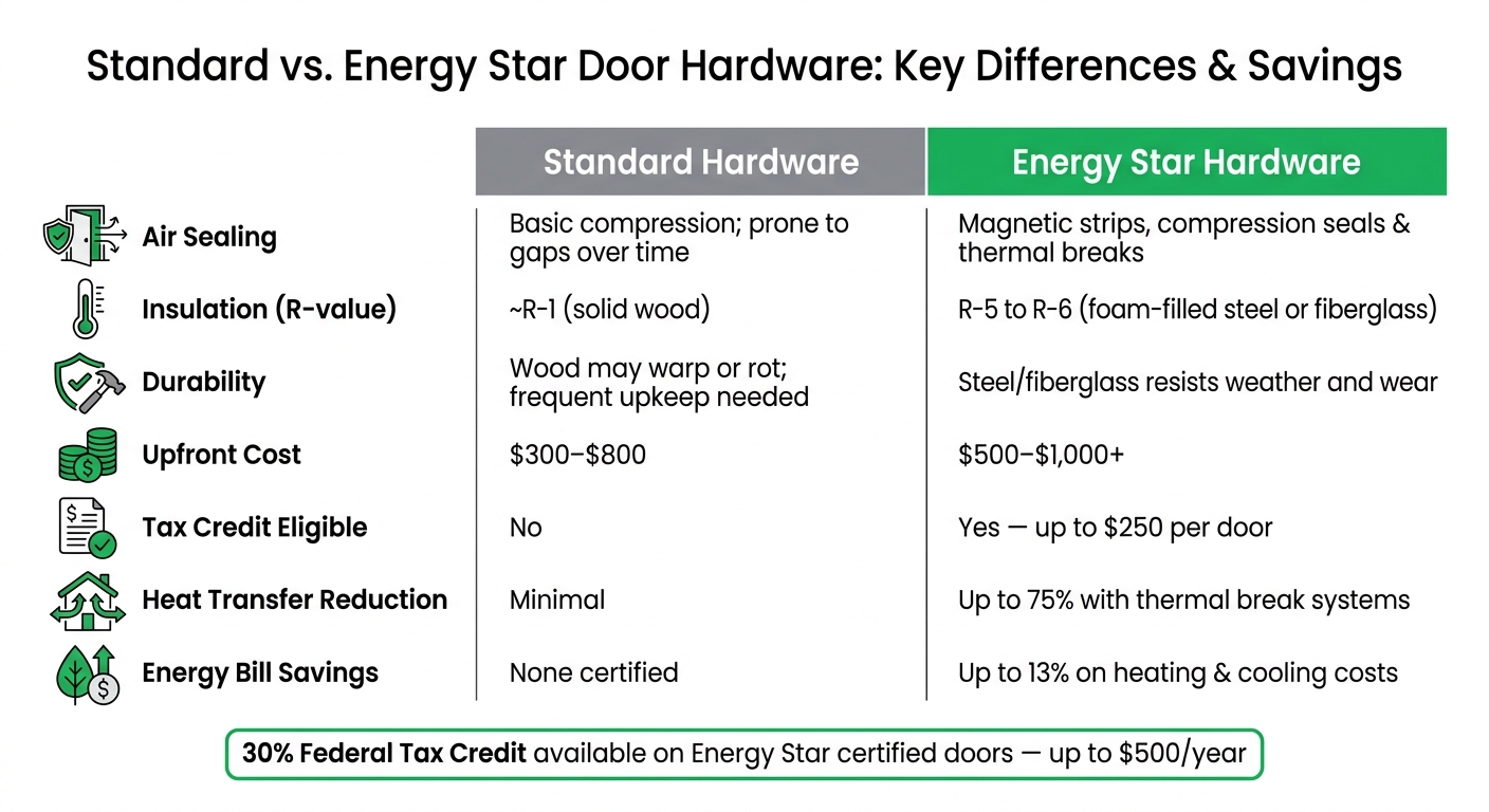 Standard vs. Energy Star Door Hardware: Key Differences & Savings
