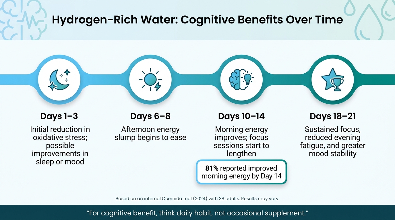 Hydrogen Water Benefits Timeline: What to Expect Day by Day