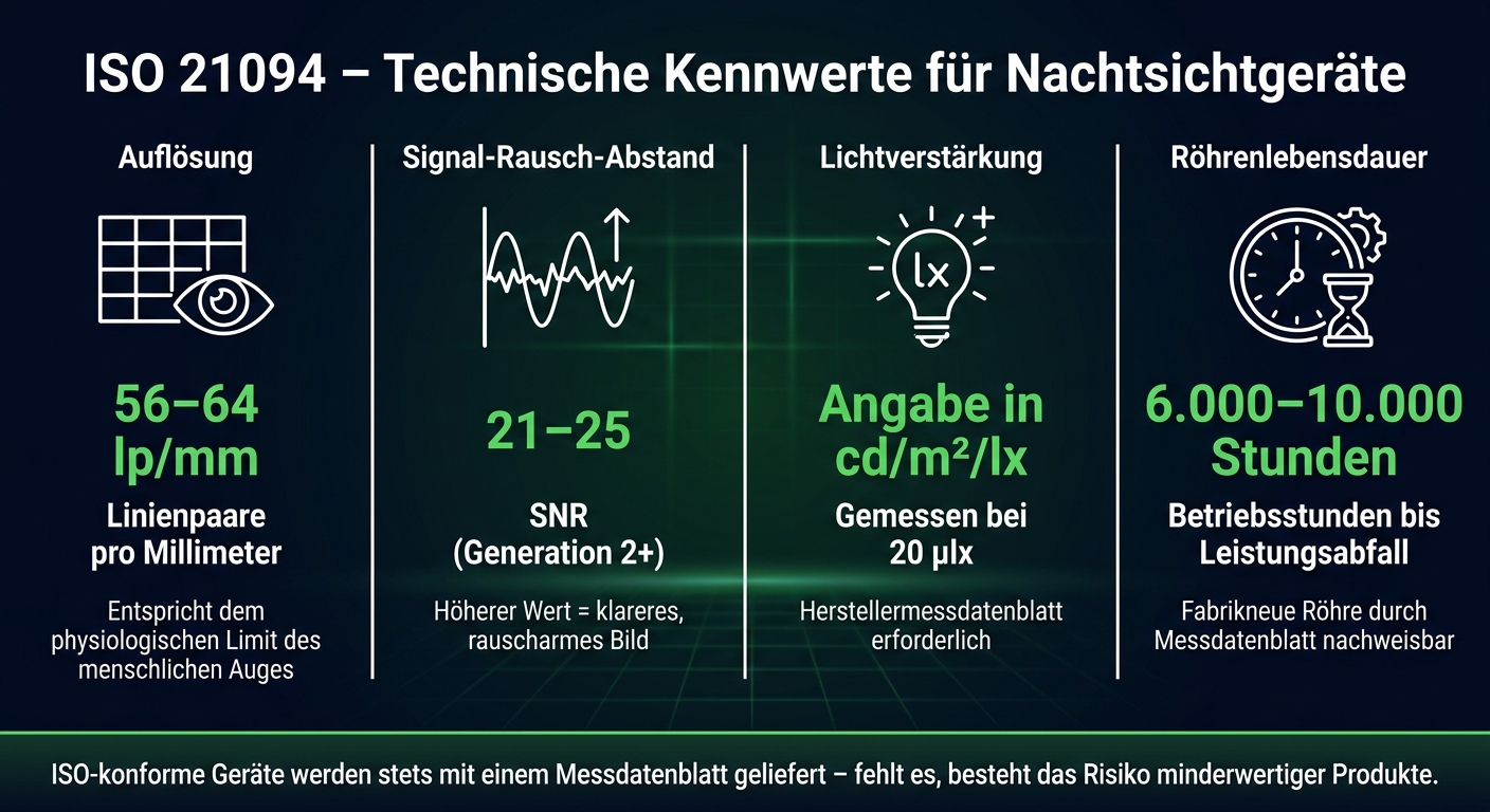 ISO 21094 Nachtsichtgeräte: Technische Kennwerte im Überblick