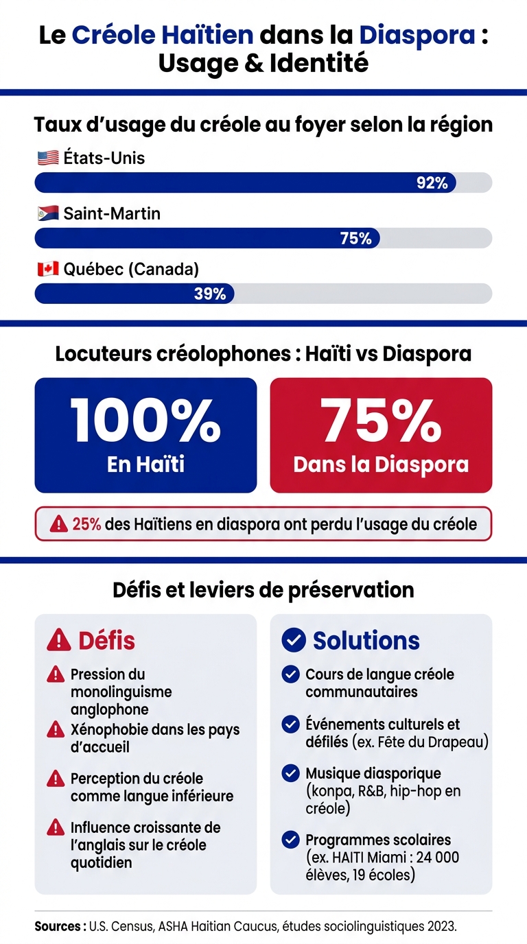 Le Créole Haïtien dans la Diaspora : Chiffres Clés et Défis
