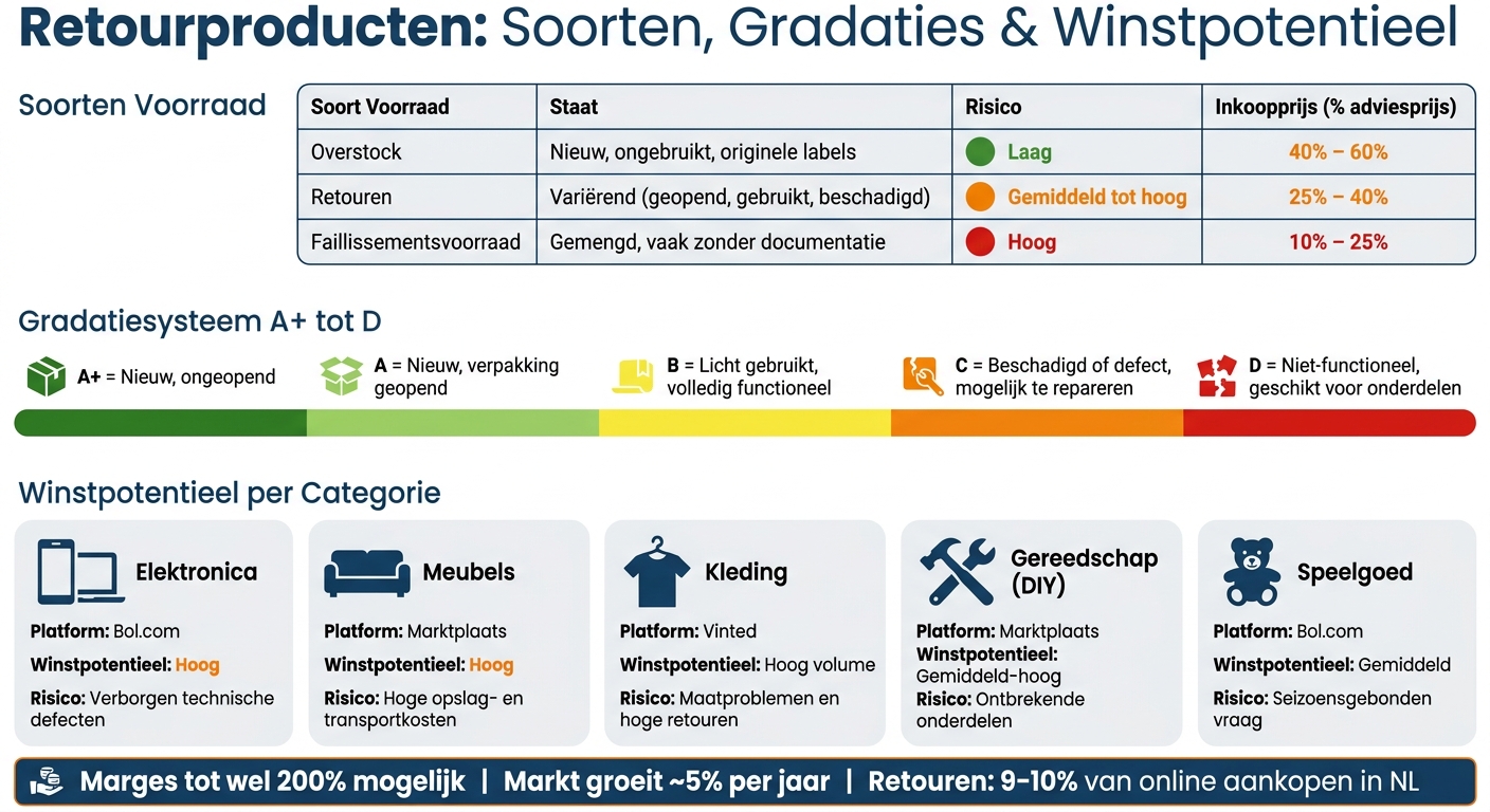 Retourproducten Vergelijken: Soorten, Prijzen & Winstpotentieel