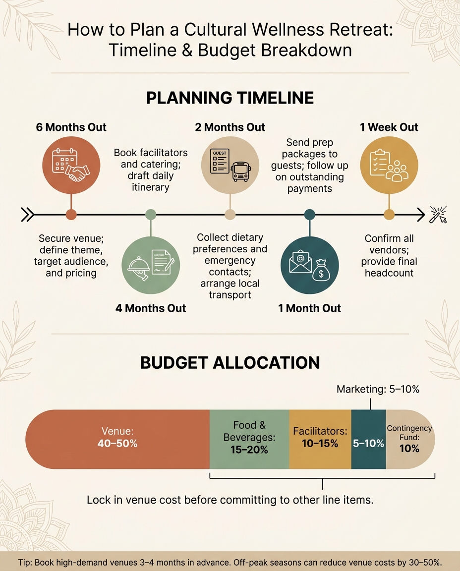Cultural Wellness Retreat Planning Timeline & Budget Breakdown