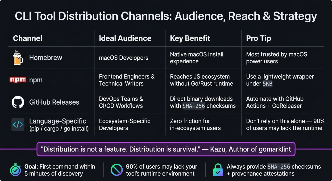 CLI Tool Distribution Channels: Audience, Reach & Strategy