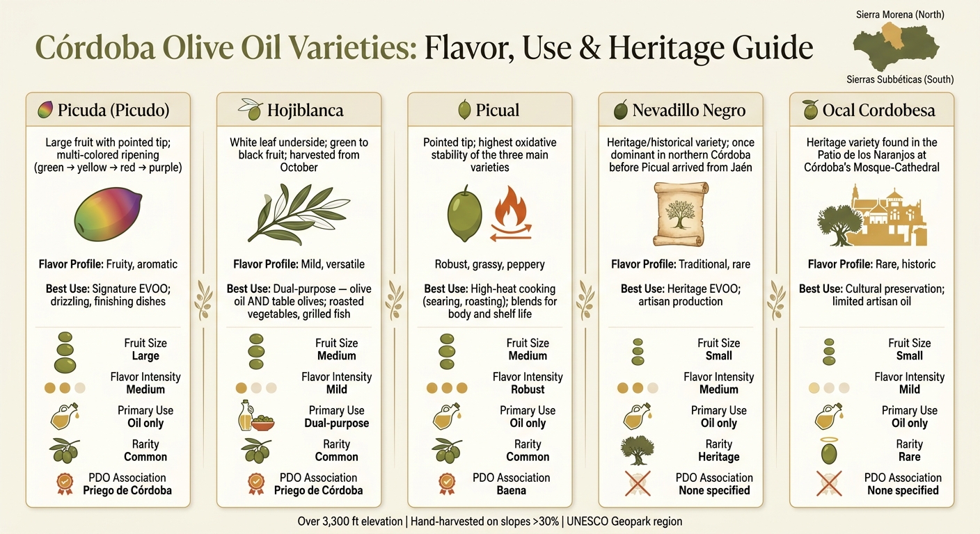 Córdoba Olive Oil Varieties: Flavor, Use & Heritage Guide