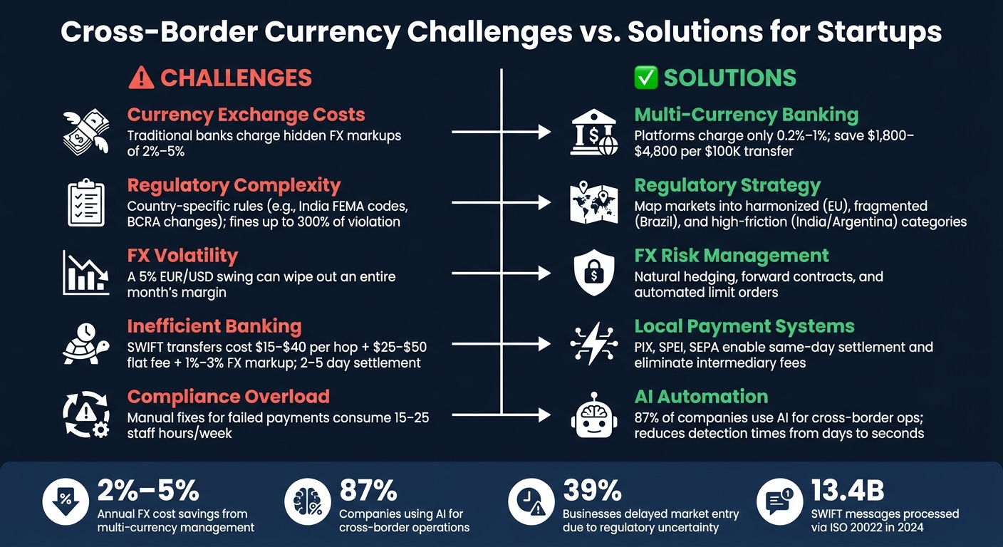 Cross-Border Currency Challenges vs. Solutions for Startups