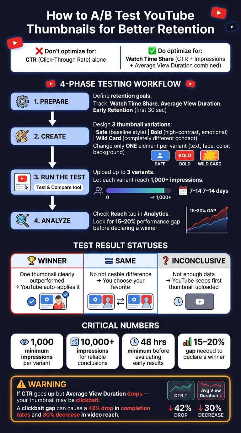 YouTube Thumbnail A/B Testing Process: From Setup to Strategy