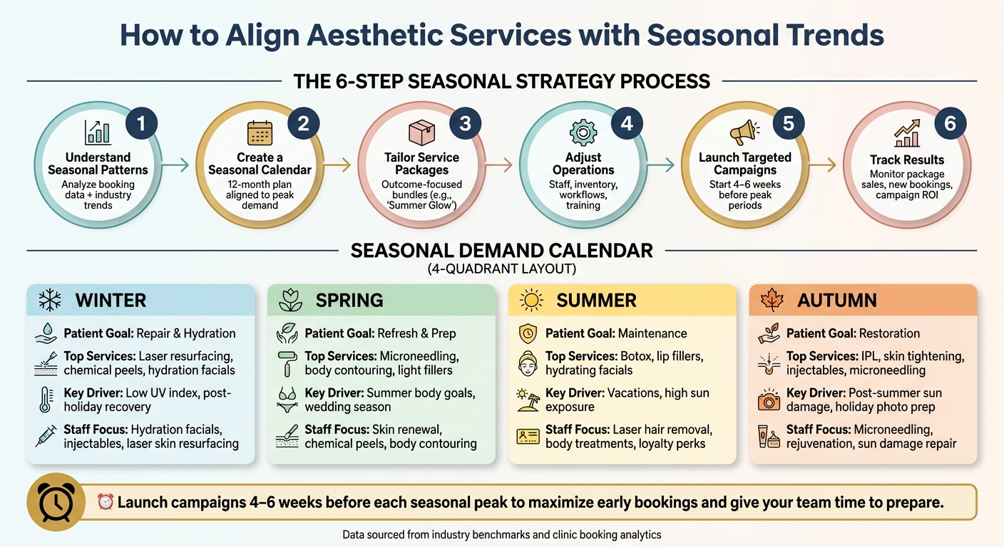 Seasonal Aesthetic Services Calendar: Year-Round Strategy Guide