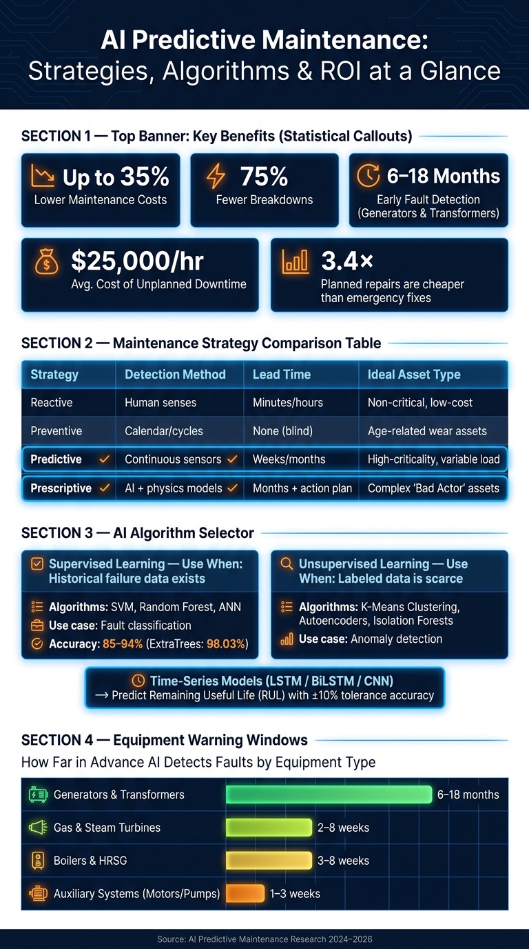 AI Predictive Maintenance: Strategies, Algorithms & ROI at a Glance