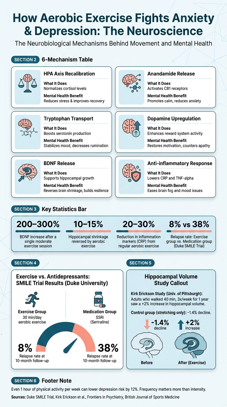 Aerobic Exercise vs. Antidepressants: Brain Benefits & Mental Health Outcomes