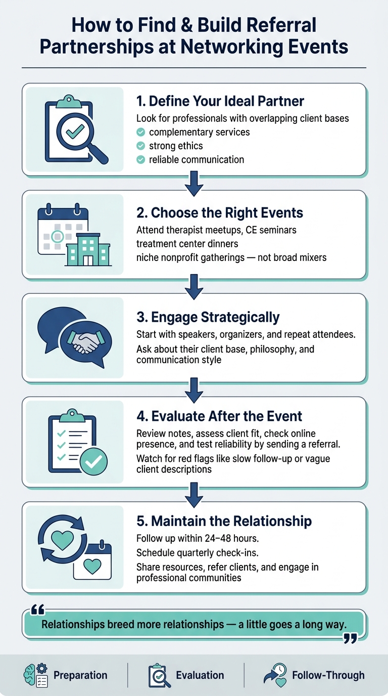 How to Find & Build Referral Partnerships at Networking Events