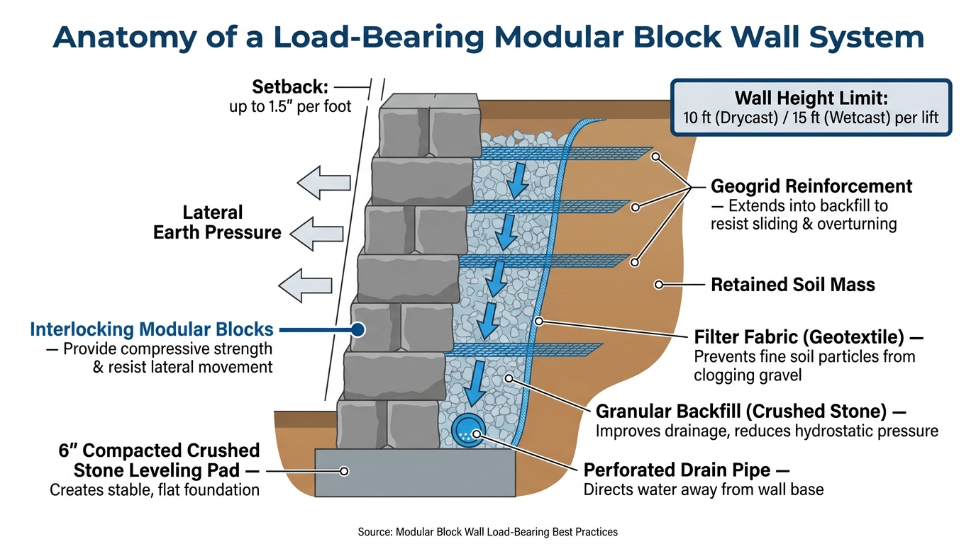 Modular Block Wall System: Key Components & How They Work Together