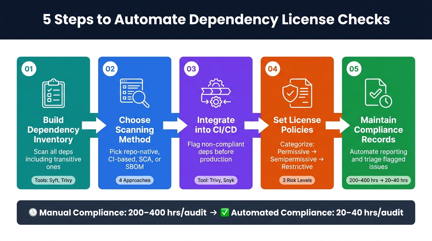 5 Steps to Automate Dependency License Checks