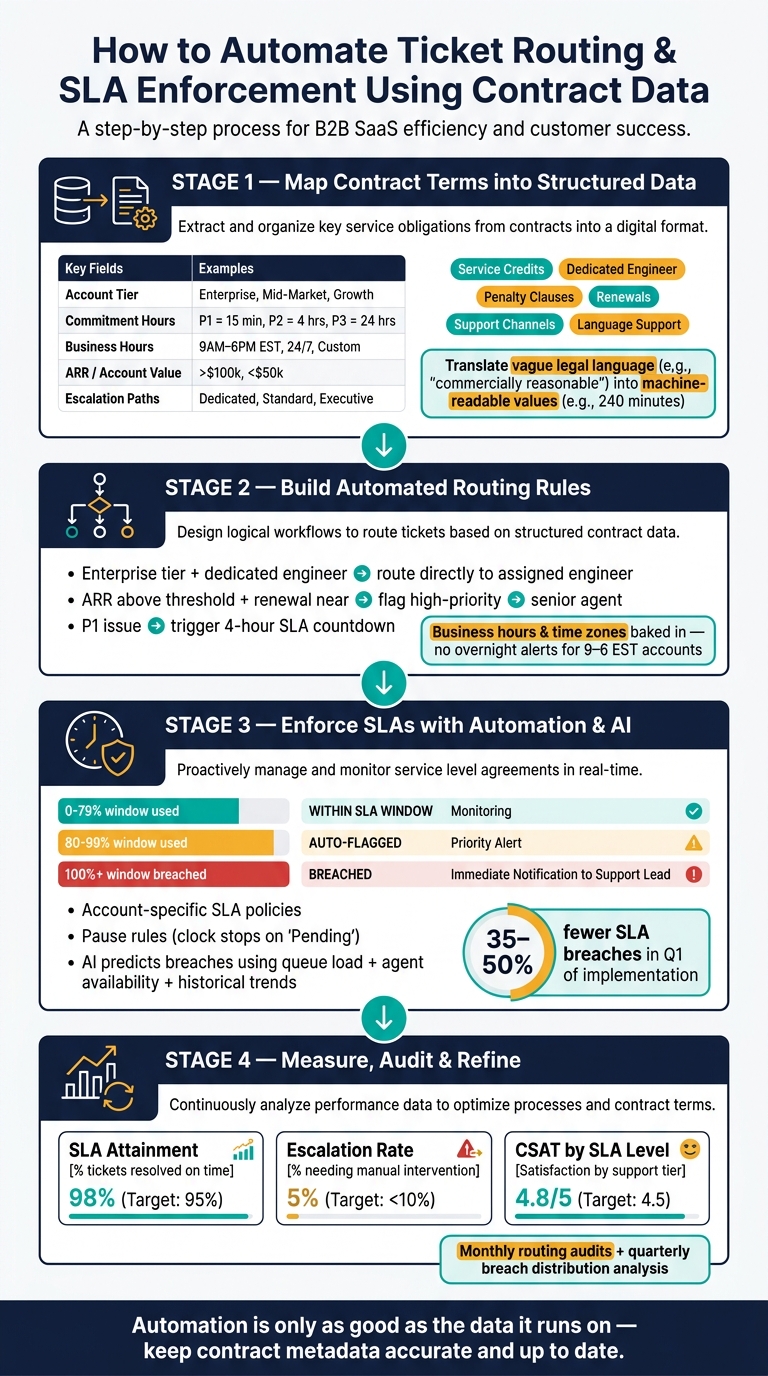 How to Automate Ticket Routing & SLA Enforcement Using Contract Data