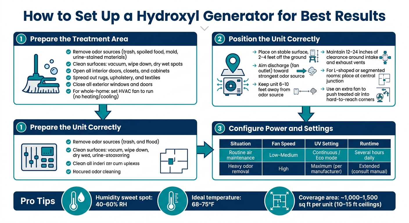 How to Set Up a Hydroxyl Generator for Best Results
