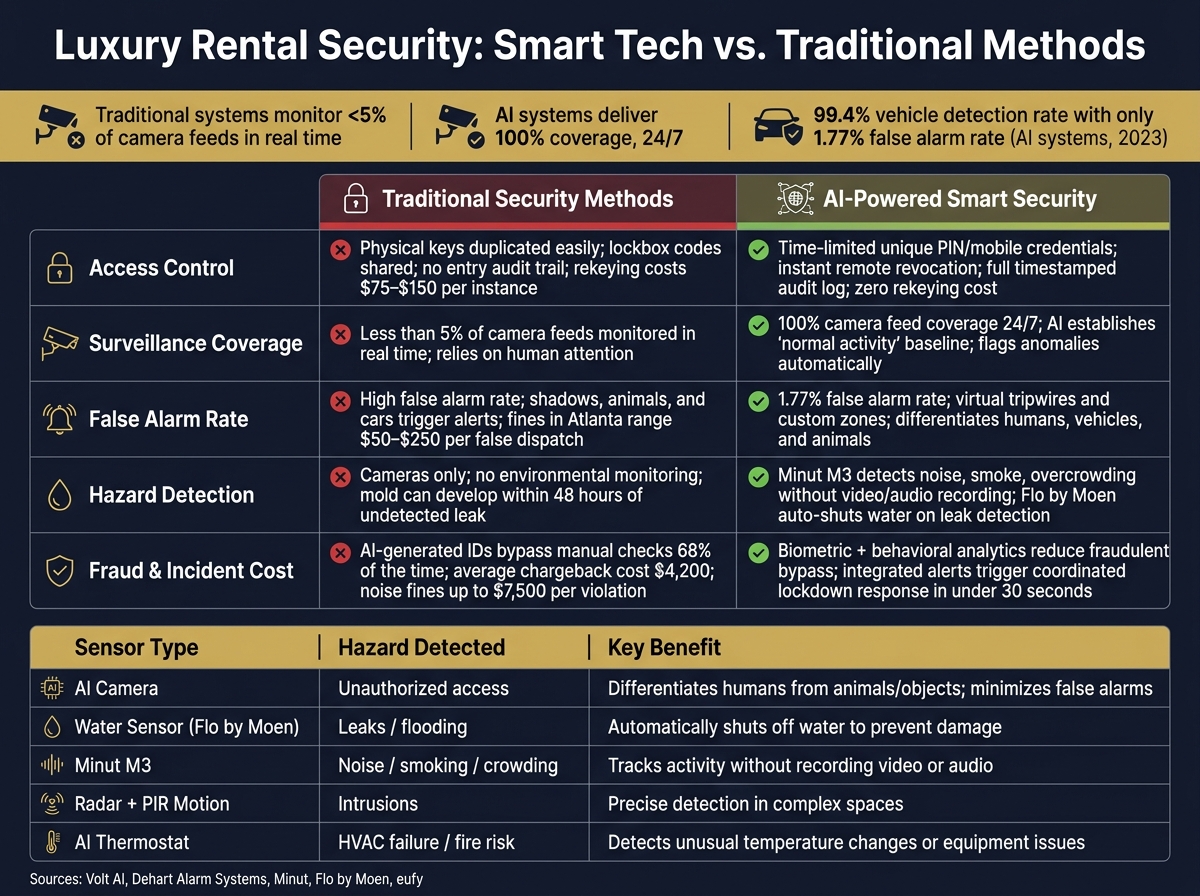Luxury Rental Security: Smart Tech vs. Traditional Methods