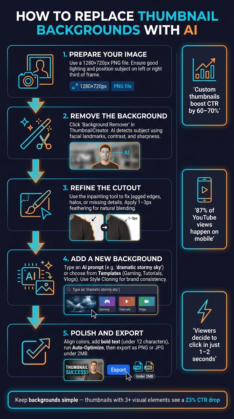 How to Replace Thumbnail Backgrounds with AI: Step-by-Step