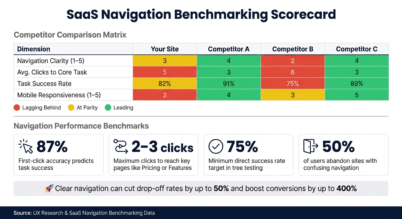 SaaS Navigation Benchmarking: Key Metrics & Performance Benchmarks