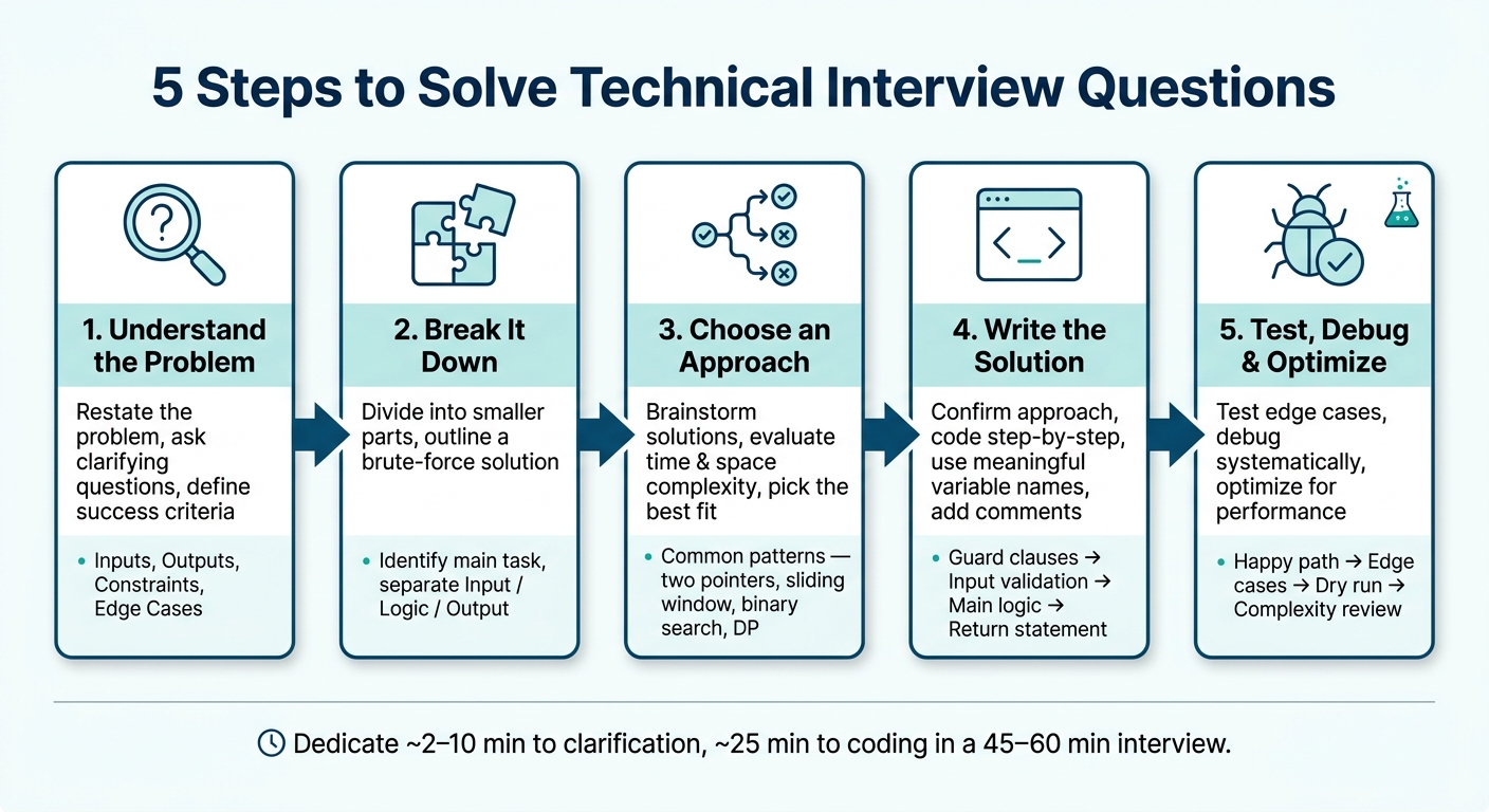 5-Step Technical Interview Framework