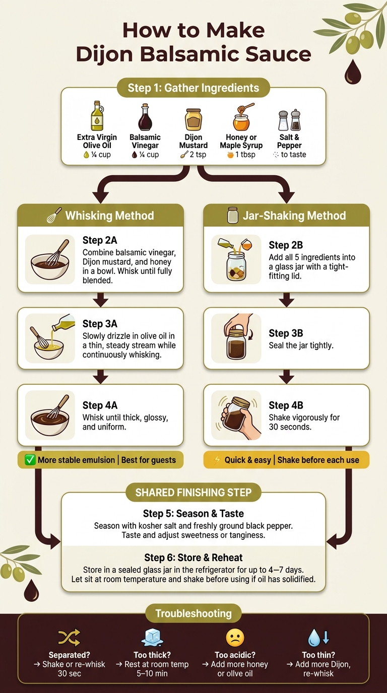 How to Make Dijon Balsamic Sauce: Step-by-Step Guide