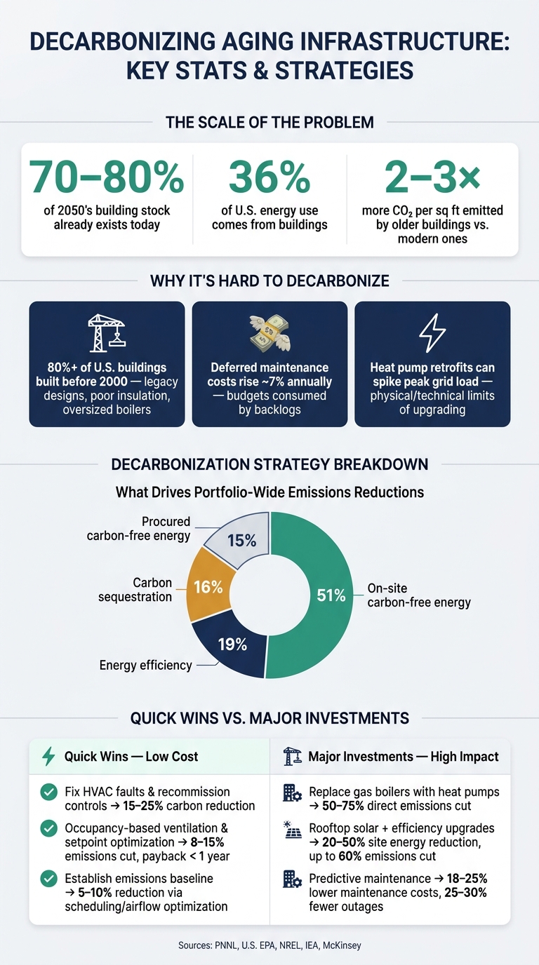 Decarbonizing Aging Infrastructure: Key Stats & Strategies