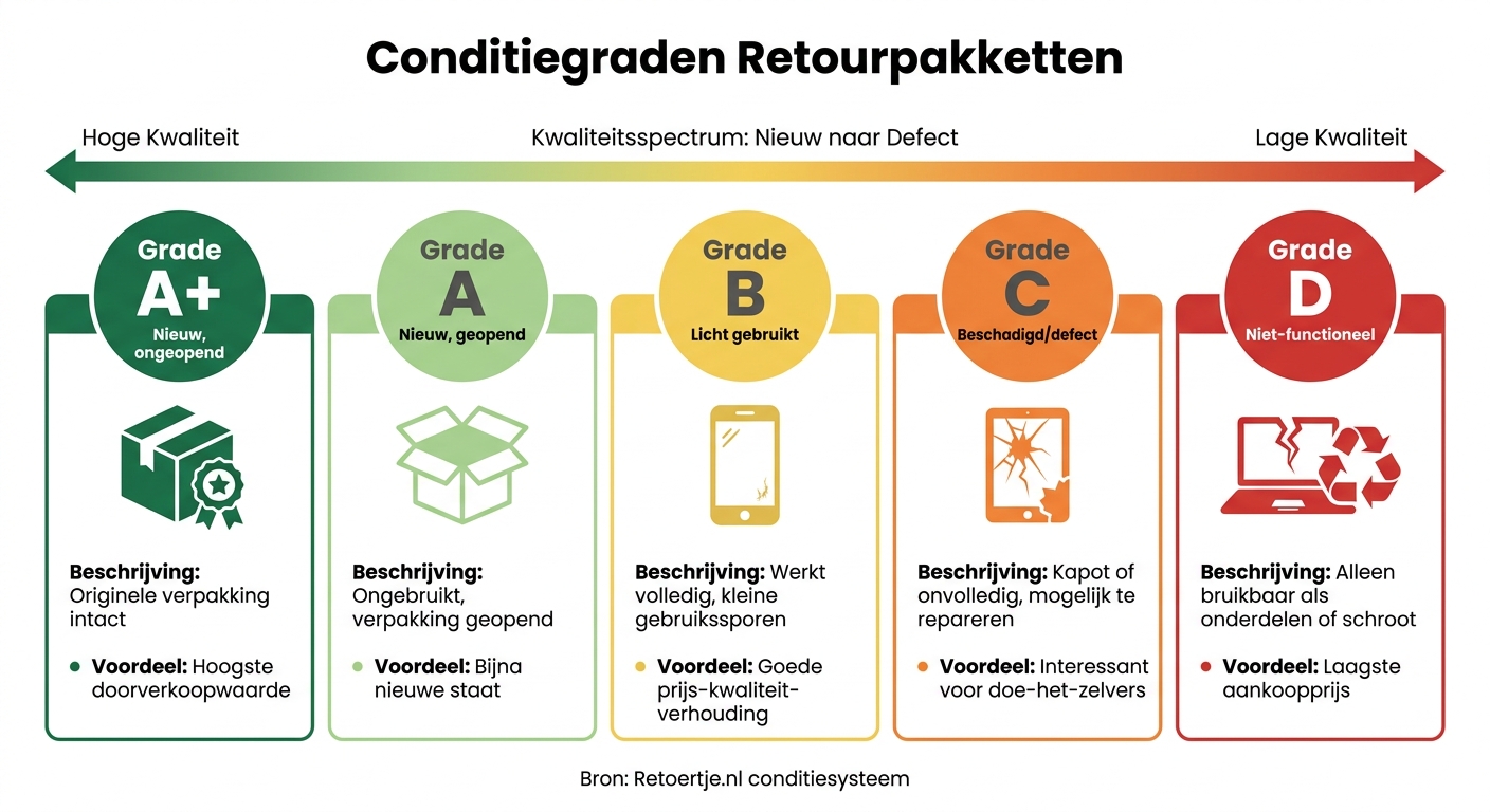 Conditiegraden Retourpakketten: Van Nieuw tot Defect